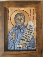 Blessed Olga of Alaska - 5x7 Embroidered Byzantine Orthodox Icon picture