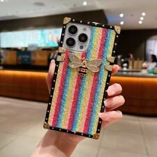 Square Rainbow Bee Phone Case For Huawei Mate 50 Pro Nova P50 Y7A Honor 80 70 picture