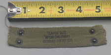 WWII/2 US M-1 helmet liner khaki nape strap George Frost Co. Large Size marked picture