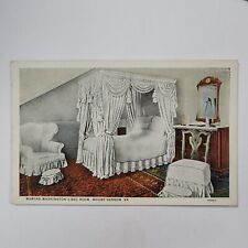 Martha Washington's Bedroom Mount Vernon Virginia VA Vintage Postcard picture