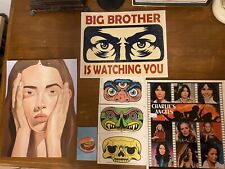 Large Ephemera Poster Sticker Odd Lot Clowes Pee-Wee  SEE ALL PHOTOS picture