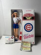 RARE VINTAGE SPECIAL EDITION CHICAGO CUBS FAN BARBIE WITH TICKET, CLEAN  1999 picture