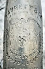 Antique Garrett American Wines St Louis Norfolk Embossed Eagle Southern Flags picture