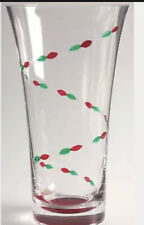 Gorham Christmas Jewels Vase Hand Cut Painted 10.25 Inches New Old Stock Lenox picture