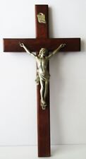 Vintage Large Wooden Wall Crucifix 20