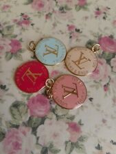 Lot of5  ZIPPER PULL Gold  tone Enamel Large 25mm Lv picture