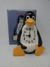 La Penguin Analog Ceramic Clock Battery Operated New in Box picture