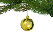 50MM Shiny Gold Plastic Ball Ornaments Christmas Tree Decorations Bulk 60pcs picture
