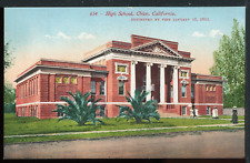 1900s High School (destroyed 1911) Chico CA Historic Postcard Mitchell M1019 picture