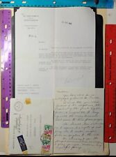 PARIS PRESIDENT General de GAULLE 1963 Stationary Letter Signatures TRANSLATION picture