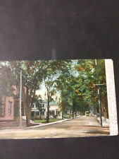Bath, ME, Washington St trolley operating pre 1906 card picture