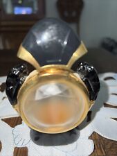 Black Panthers Adorn This 1980's Panthere de Cartier Parfum EMPTY Wakanda Forevr picture
