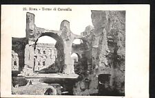 Old Postcard Rome Italy Baths of Caracalla Bath House Ruins picture