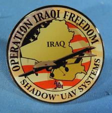 Rare Original Operation Iraqi Freedom Shadow UAV Systems Drone AAI Pin picture
