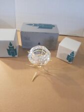 Partylite 24% Lead Crystal Diamond Solitaire Votive Candle Holder PO 174 Org Box picture