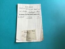 The Beverley & East Riding Sanitary Laundry Co Ltd 1927 Beverley receipt  R34837 picture