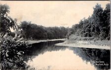 ANTIQUE POSTCARD:LITTLE RIVER SCENE WESTFIELD MASS.-POSTED 1910-A30 picture