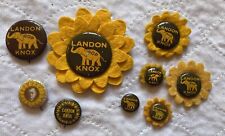 LOT OF 9 LANDON & KNOX 1936 PRESIDENTIAL CAMPAIGN PINBACK BUTTONS (70) picture