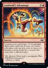 Magic The Gathering - Aardwolf's Advantage (Galaxy Foil) - Unfinity (UNF) #383 picture