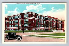 Hamilton OH-Ohio, Hamilton High School, Antique Vintage Souvenir Postcard picture