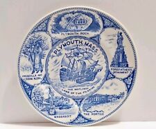 Vintage Plymouth, Mass. Collector's Plate The MAYFLOWER Land Of The Pilgrims 7