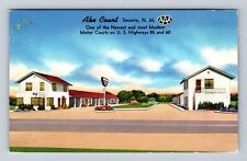 Socorro NM-New Mexico, Ake Court, Advertising, Antique Vintage c1957 Postcard picture