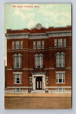 Pittsfield, MA-Massachusetts, Elks Home Antique, Vintage Souvenir Postcard picture