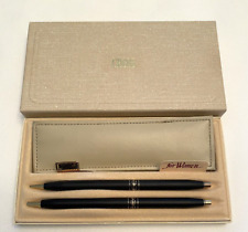 NOS Cross Ladies Matte Black Ballpoint Pen & 0.5 Pencil Set & Pouch Box 2541 picture