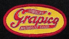 Grapico Soda Sparkling Naturally Good Embroidered Soda Patch c1960's VGC Scarce picture