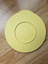 Tupperware Replacement Seal Lid with Tab 3096B-4 Yellow  1 Pc Approx 7 Inch  picture