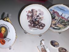 Reuter miniature porcelain collection w/miniature desk scene picture