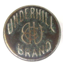 early vintage UNDERHILL BRAND overalls work jeans collar lapel stud  button ^ picture