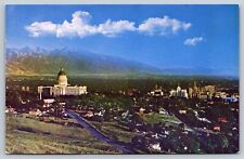 Postcard Capitol Wasatch Range Temple Sqaure Mormon LDS  Salt Lake City Utah picture
