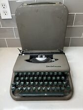 Vintage Smith-Corona Skywriter Portable Manual Typewriter in Case Traveler picture