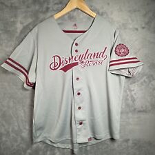 Disneyland Resort #55 Jersey Men’s L Gray/Burgundy Baseball Performance Shirt picture