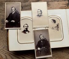 HISTORIC Ausable Forks KEESEVILLE NY Civil WAR CDV & Tin Album 50+ PHOTOS NYC  picture