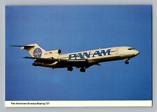 Aviation Airplane Postcard Pan Am Pan American Airlines Boeing 727 BA25 picture