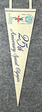 Vintage 1993 Special Olympics 25th Anniversary White Felt Pennant picture