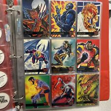 1995 ULTRA X-MEN 150 CARD COMPLETE SET Marvel Uncanny In Binder With Bonus picture