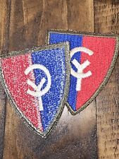 WWII US Army 38th Infantry Division OD Border Cut Edge Patch L@@K One Only  picture