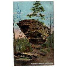 1948 Pivot Rock Eurekea Springs Arkansas Postcard Linen Posted picture