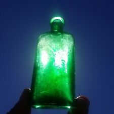 Old Dark Emerald Green Moone's Emerald Oil Bottle - Rochester,New York Med.  picture