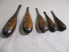 Vintage German wood Handle Flat head Screwdriver set lot of 5 woodworking tools picture