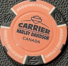 CARRIER HD - QUEBEC, CANADA (Pink/Black) International Harley Poker Chip picture