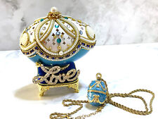 LOVEBOAT 25th Anniversary Faberge Imperial collection Music Jewelry box Necklace picture