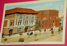 Masonic Jerusalem Shriners Temple Building 1930 New Orleans Postcard La picture