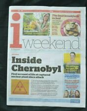 i Weekend UK Newspaper 26/03/22 March 26th 2022 Chernobyl Captured by Russia picture