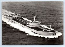 T/T GULF SWEDE Nedgulf Oil Tankers Gulf Oil Co. RPPC Postcard c.1970 DAMAGED picture