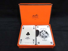 HERMES Set of two pairs of miniature playing cards in a special box Rare picture