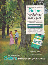 A3 Vintage Print Ad Salem Cigarettes Tohacco Tobacciana Couple  Woods Menthol picture